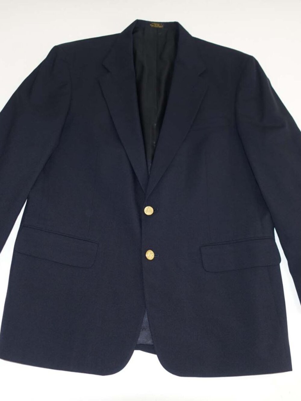 Tailors Row Deansgate Men's Blazer Size 43 Regular Navy Blue 100% Wool Jacket R